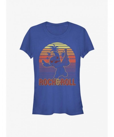 Disney Lilo And Stitch Sunset Rock And Roll Girls T-Shirt $9.36 T-Shirts